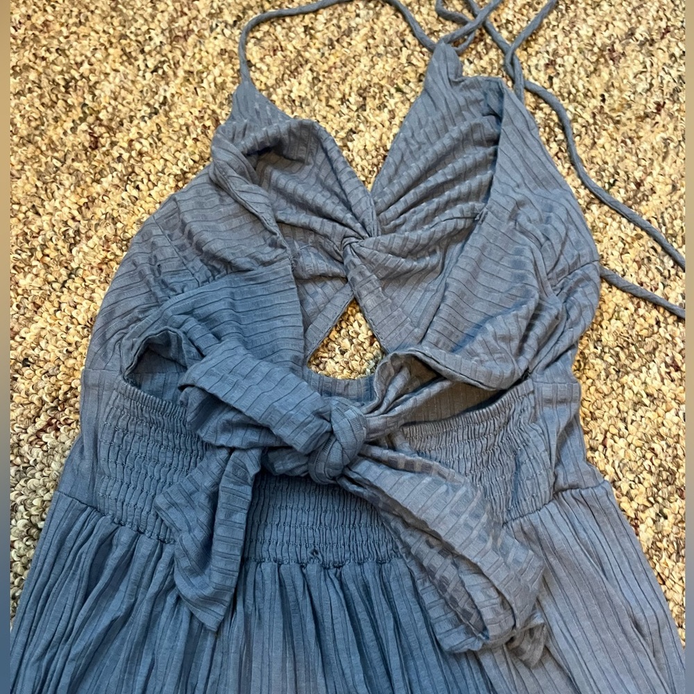JAC PARKER blue halter jumpsuit ! - Picture 2 of 3